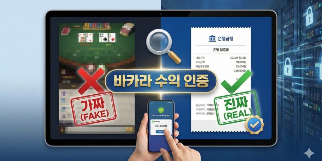 바카라수익인증 가이드: 어떤 승리가 진짜인지 구별하는 방법