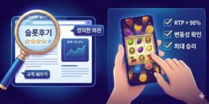슬롯후기 활용법 리뷰를 읽고 나에게 딱 맞는 게임을 찾는 방법
