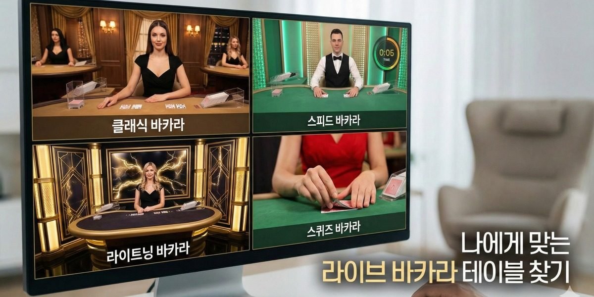 라이브바카라 나에게 딱 맞는 라이브 바카라 테이블을 찾는 방법